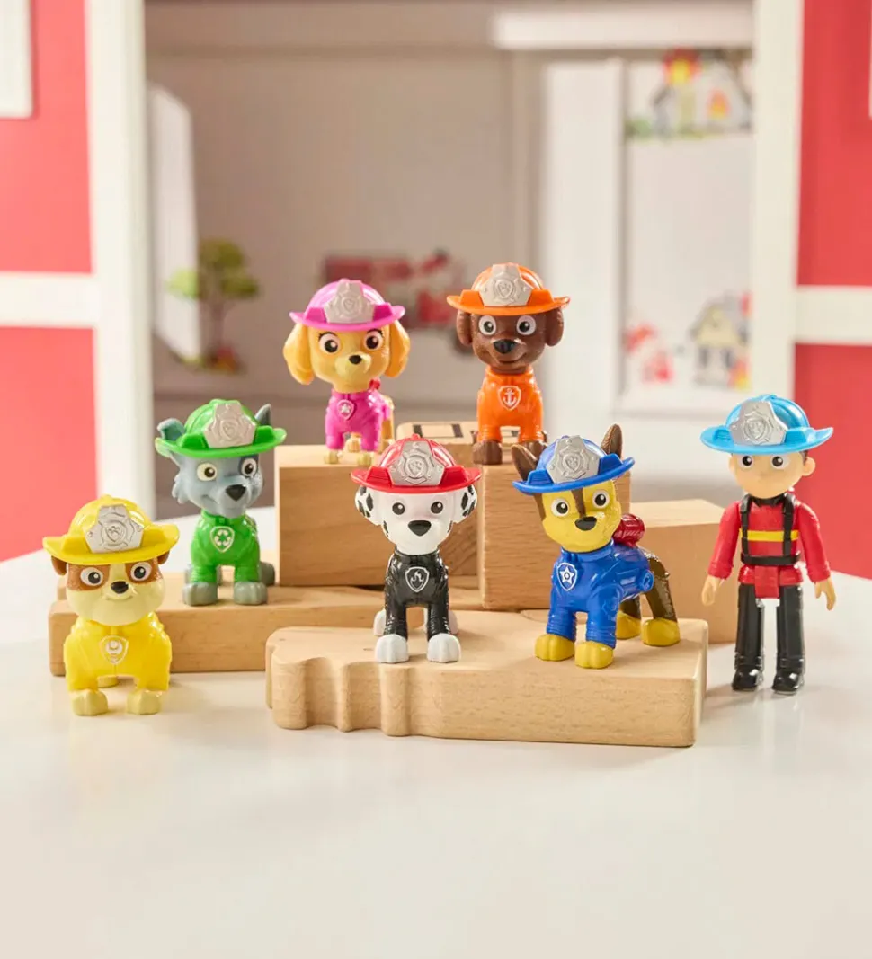 Paw Patrol Legetøjsfigurer - 7 stk. - Fire Rescue Team Pack