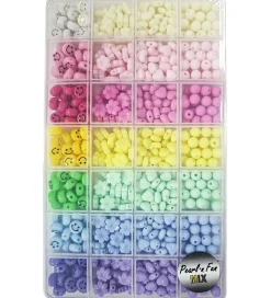 Pearl N Fun Perler - Smykkesæt - Smiley/Blomster/Hjerter/rund