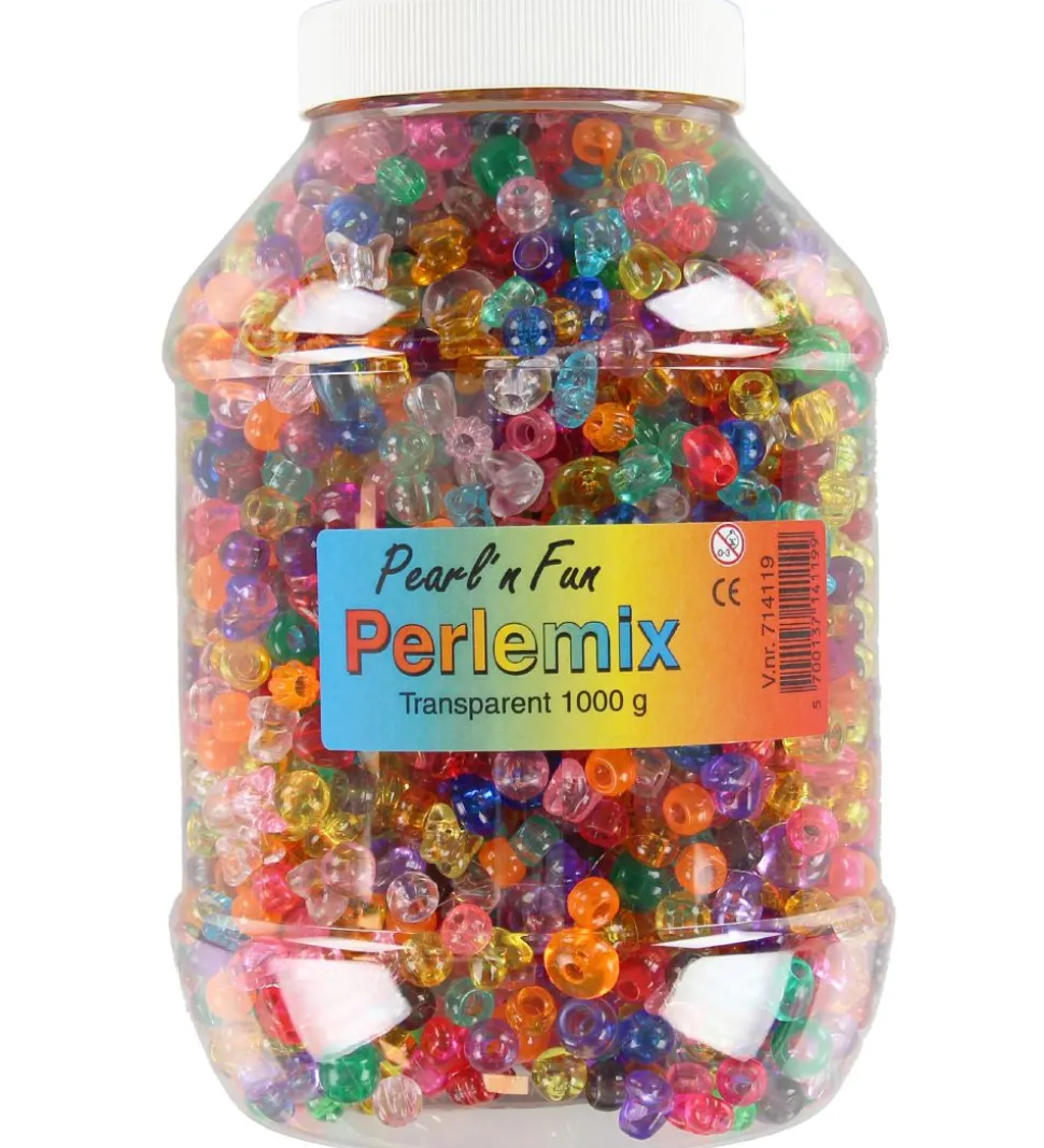 Pearl'n Fun Perler - 1000 gram - Transparent