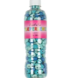 Pearl'n Fun Træperler m. Elastiksnor - 190 gram - Blå/Turkis