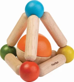 PlanToys Gribelegetøj - Trekant - Multifarvet