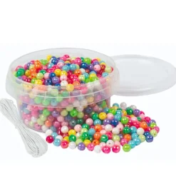 Playbox Perler - Små Glimmer Perler - 6 mm - 700 Stk