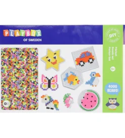 Playbox Perlesæt - 4000 Perler + 4 Perleplader