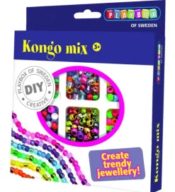 Playbox Perlesæt - 480 stk - Kongo Mix