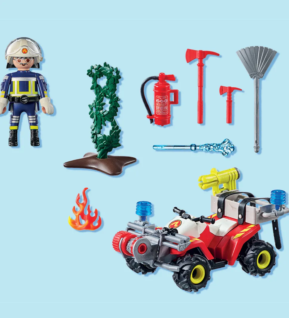 Playmobil Action Heroes - Brandbekæmper Quad - 71825 - 47 Dele