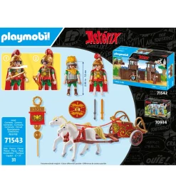 Playmobil Asterix - Romersk Stridsvogn - 71543 - 31 Dele