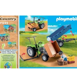 Playmobil Country - Traktor m. Trailer - 71249 - 42 Dele