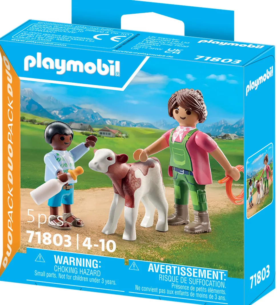 Playmobil DuoPack - Bonde m. Kalv - 71803 - 5 Dele