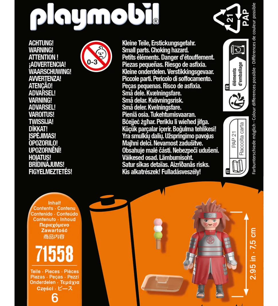 Playmobil Naruto - Choji - 71558 - 6 Dele