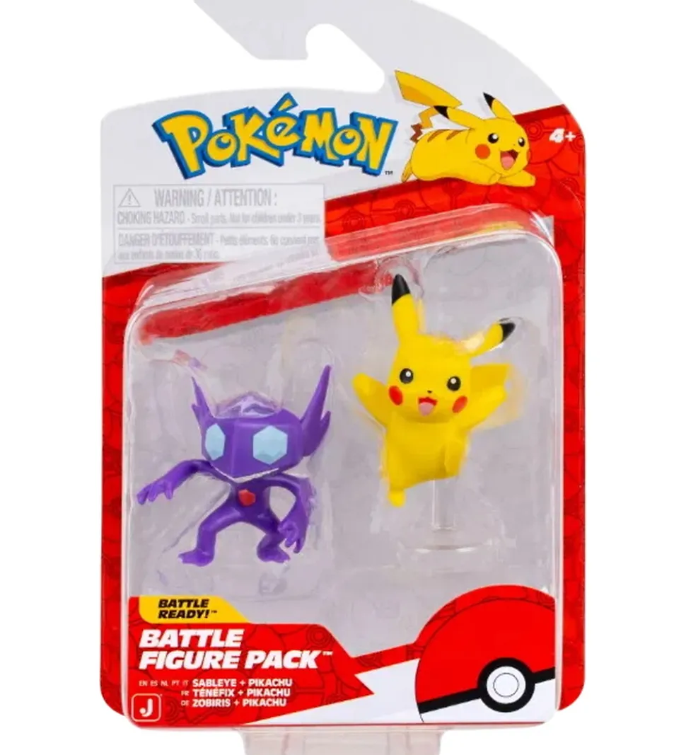 Pokémon Figurer - Battle Figure - 2-pak - Sableye/Pikachu
