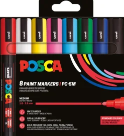 Posca Tuscher - PC-5M - 8 stk. - Multifarvet