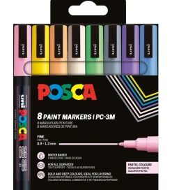 Posca Tuscher - PC-3M - 8 stk. - Pastelfarver