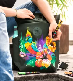 Posca Tuscher - PC-5M - 4 stk. - Rød/Gul/Blå/Sort