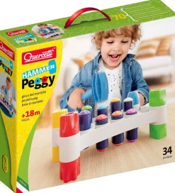 Quercetti Hammerbræt - Hammer Peggy - 34 Dele - 04120