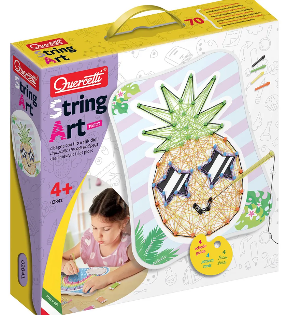 Quercetti Kreasæt - String Art - Kawaii Fancy - Kreativ Leg m. T