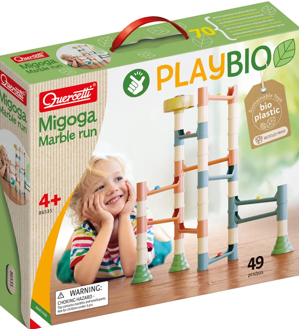 Quercetti Kuglebane - Migoga Marble Run Playbio - 49 Dele - 8653