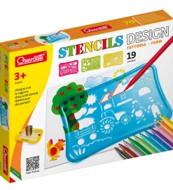 Quercetti Skabelon-sæt - Bondegård - 19 Dele - 02645