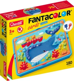 Quercetti Stiftmosaik - FantaColor Cards - Dyr - 180 Dele - 0086
