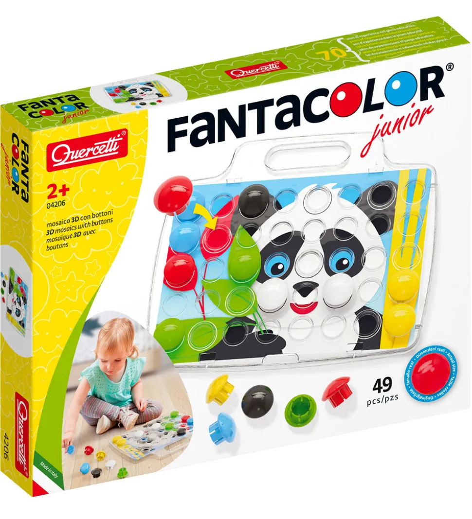 Quercetti Stiftmosaik - Fantacolor Junior - 49 Dele - 4206
