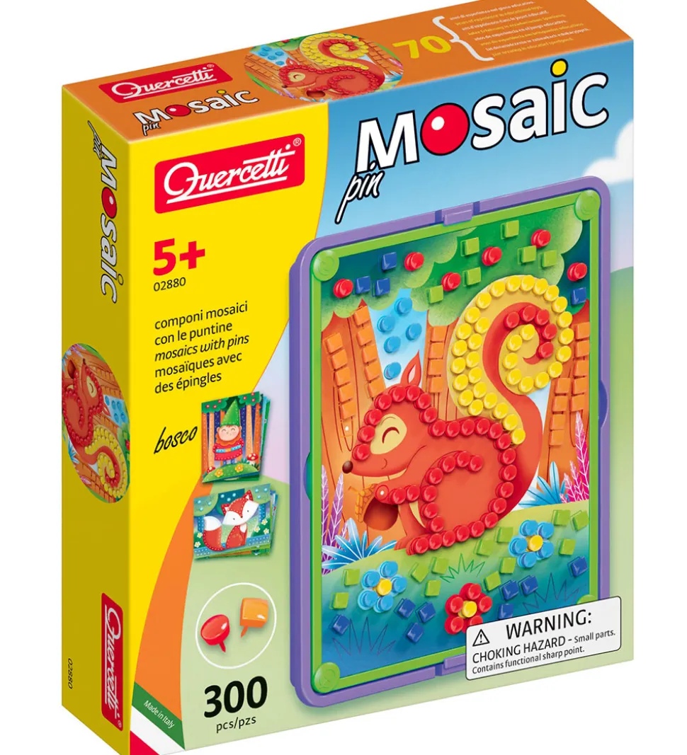 Quercetti Stiftmosaik - Pin - Skov - 300 Dele - 02880