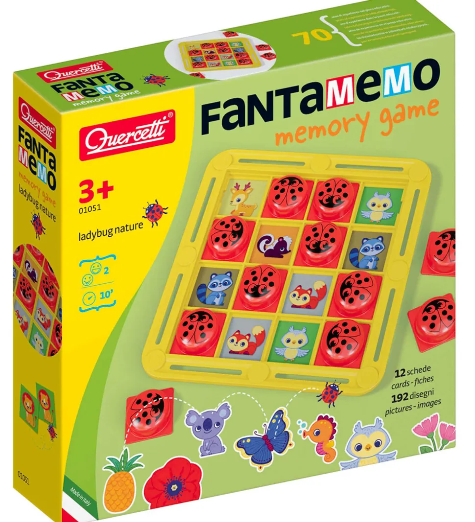 Quercetti Vendespil - Fantamemo - Mariehøns - 01051