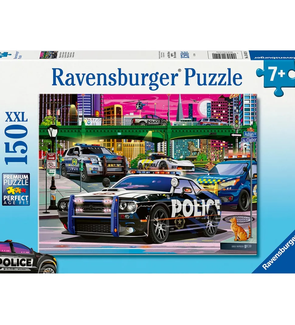 Ravensburger Puslespil - 150 Brikker - Police On Patrol