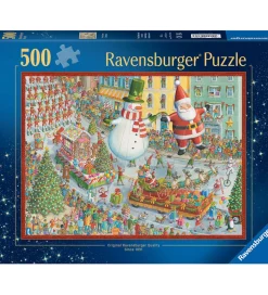 Ravensburger Puslespil - 500 Brikker - Here Comes Christmas