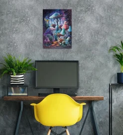 Ravensburger Puslespil - 500 Brikker - Moonlight Mushroom - Glow