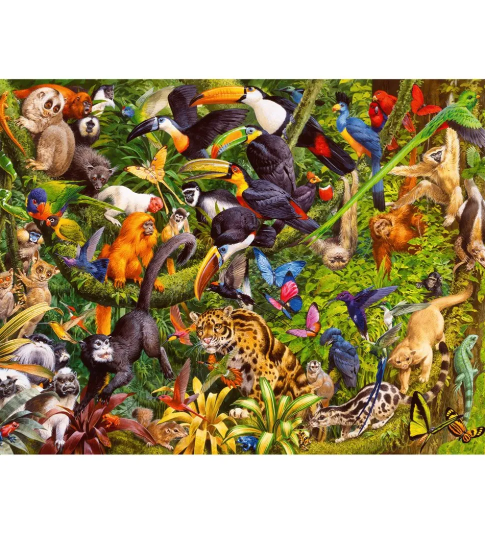 Ravensburger Puslespil - 200 Brikker - Tropical Rainforest
