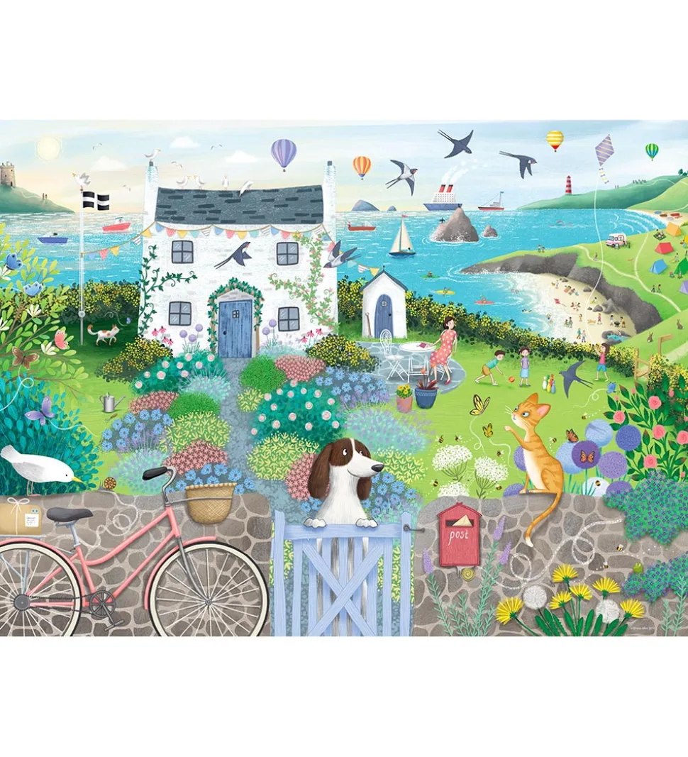 Ravensburger Puslespil - 1000 Brikker - Coastal Cottage