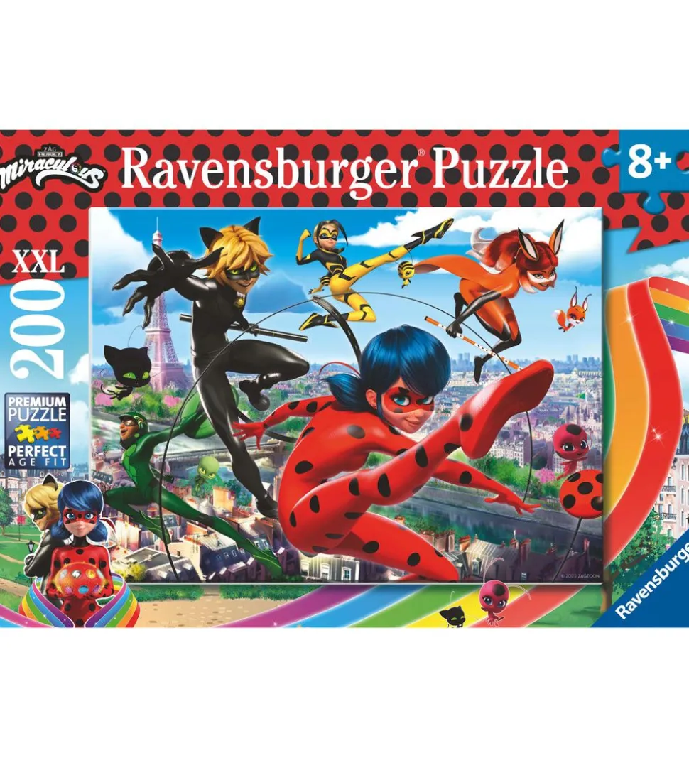Ravensburger Puslespil - 200 Brikker - Miraculous
