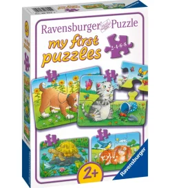Ravensburger Puslespil - My First - 4 Forskellige - Cute Pets