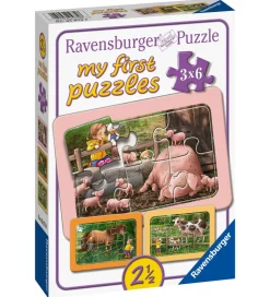 Ravensburger Puslespil - My First - 3 Forskellige - Exploring Th