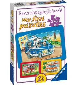Ravensburger Puslespil - My First - 3 Forskellige - Animals In A