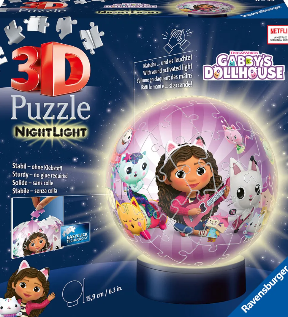 Ravensburger Puslespil - Natlampe - 3D - 72 Brikker - Gabby's Do