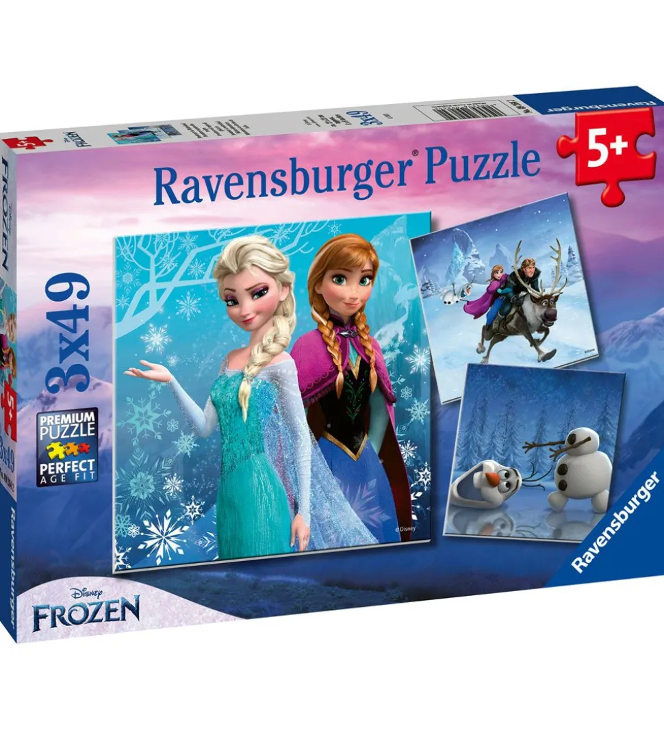Ravensburger Puslespil - 3x49 Brikker - Winter Adventures