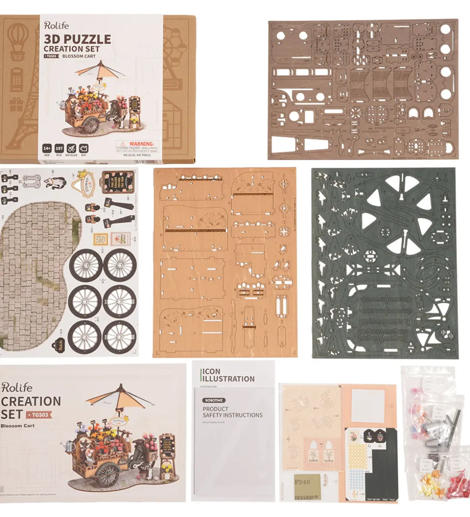 Rolife Miniature-diorama - DIY - Blossom Cart TGS03 - 187 Dele