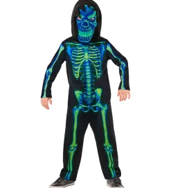 Rubies Udklædning - Neon Green Skeleton