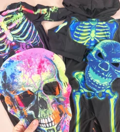 Rubies Udklædning - Neon Green Skeleton