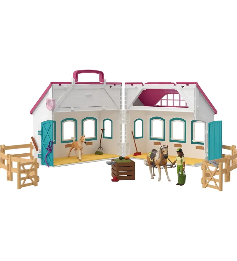 Schleich Horse Club - Åben Hestestald - 60 Dele - 42703