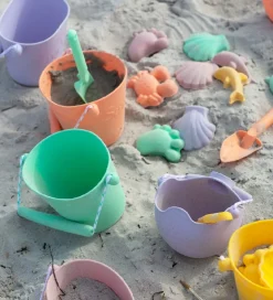 Scrunch Sandforme - 4 stk - Silikone - 6,5-10,5 cm - Lys Lilla