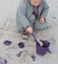 Scrunch Sandforme - 4 stk. - Silikone - 6,5-10,5 cm - Dark Purpl