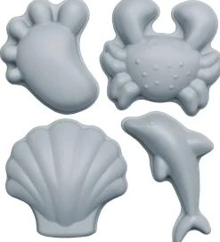 Scrunch Sandforme - 4 stk - Silikone - Lyseblå