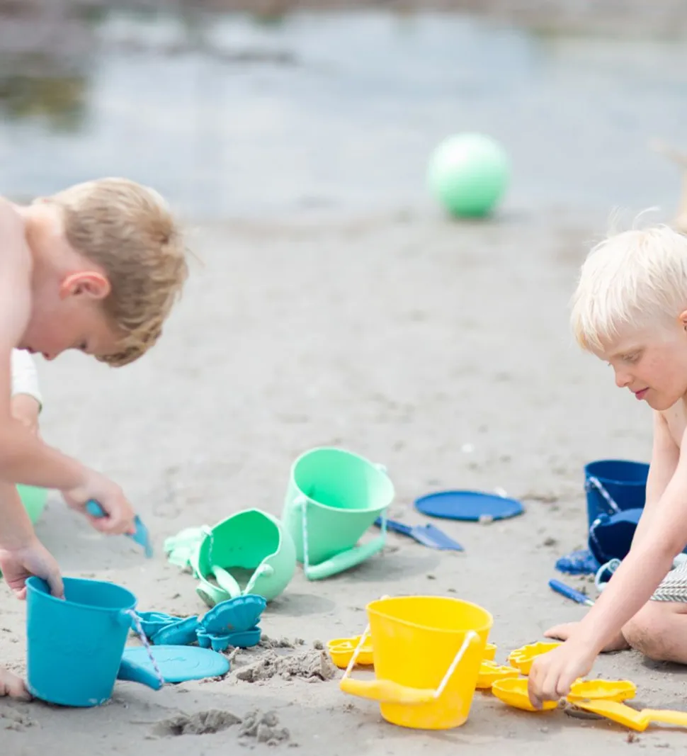 Scrunch Sandforme - 4 stk - Silikone - 6,5-10,5 cm - Blå