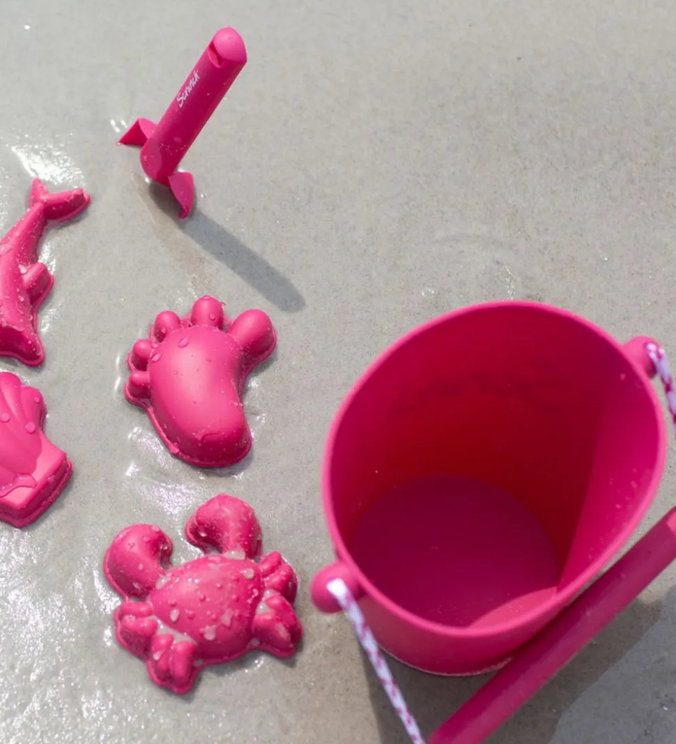 Scrunch Spand - Silikone - 13 cm - Cherry Red