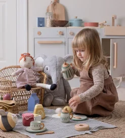 Sebra Lege Te-sæt - Træ - Classic White/Sage