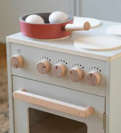 Sebra Legekøkken - Ovn & Komfur - Træ - Seabreeze Beige