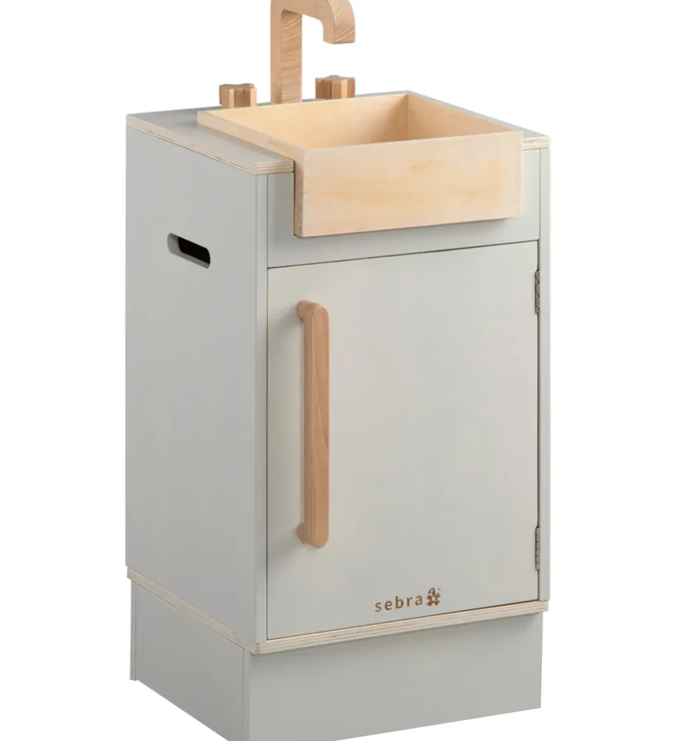 Sebra Legekøkken - Vaskeskab - Træ - Seabreeze Beige