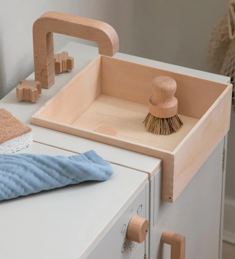 Sebra Legekøkken - Vaskeskab - Træ - Seabreeze Beige