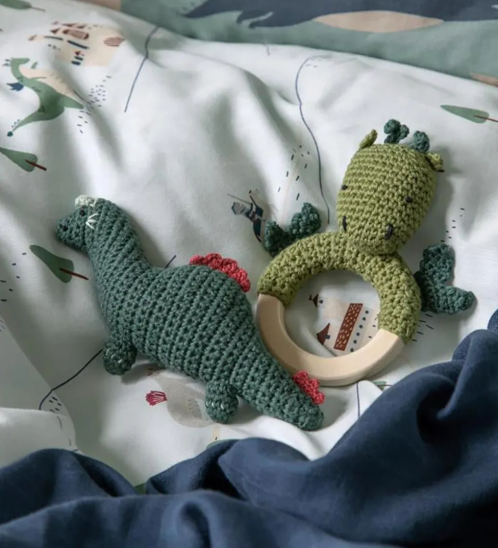 Sebra Rangle - Hæklet - Drage - Grøn